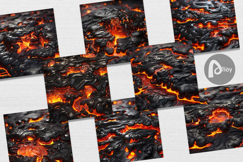Digital Paper Molten Lava Digital Pattern artnoy 