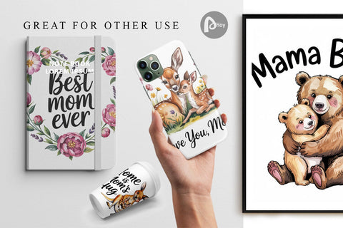 Digital Paper Mother’s Day Animal Digital Pattern artnoy 