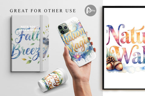 Digital Paper Nature Forest Coffee Quotes Digital Pattern artnoy 