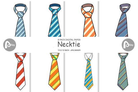 Digital Paper Necktie Digital Pattern artnoy 