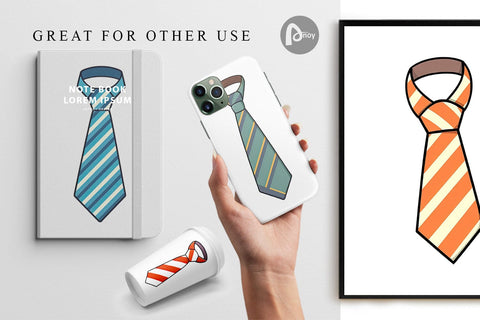 Digital Paper Necktie Digital Pattern artnoy 