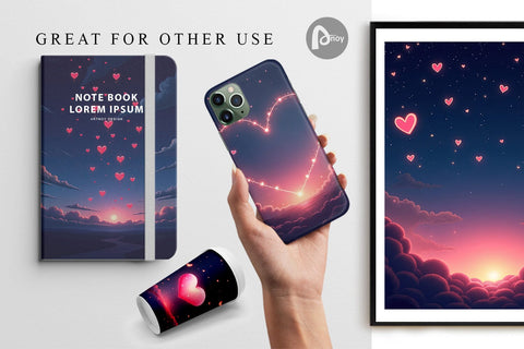 Digital Paper Night Digital Pattern artnoy 