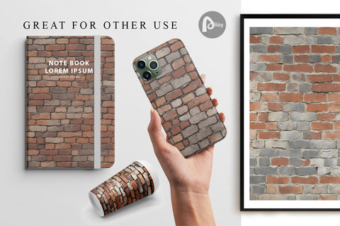 Digital Paper Old Brick Wall Texture Digital Pattern artnoy 