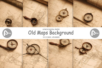 Digital Paper Old Maps Background Digital Pattern artnoy 