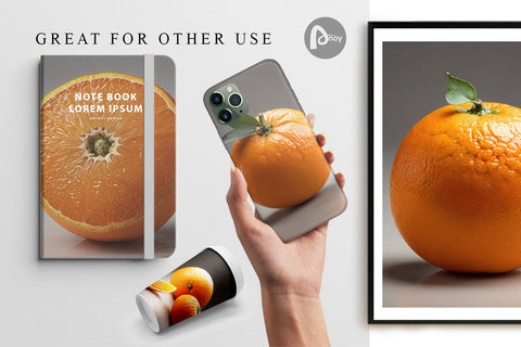 Digital Paper Orange Fruit Digital Pattern artnoy 