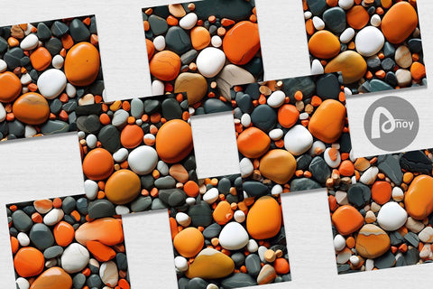 Digital Paper Orange Stone Texture Digital Pattern artnoy 