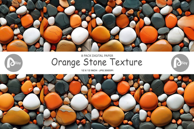 Digital Paper Orange Stone Texture Digital Pattern artnoy 