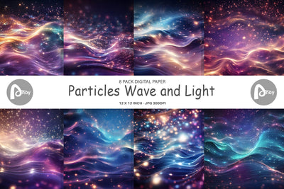 Digital Paper Particles Light Digital Pattern artnoy 