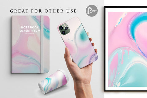 Digital Paper Pastel liquids Digital Pattern artnoy 