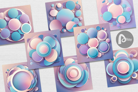 Digital Paper Pastel Organic Shapes Digital Pattern artnoy 