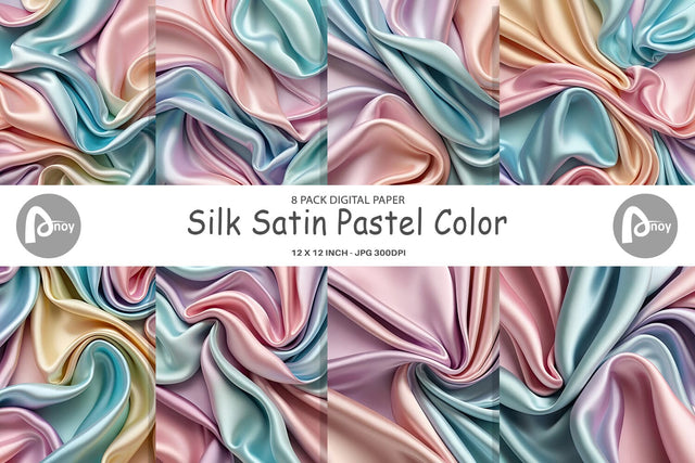 Digital Paper Pastel Silk Satin Digital Pattern artnoy 