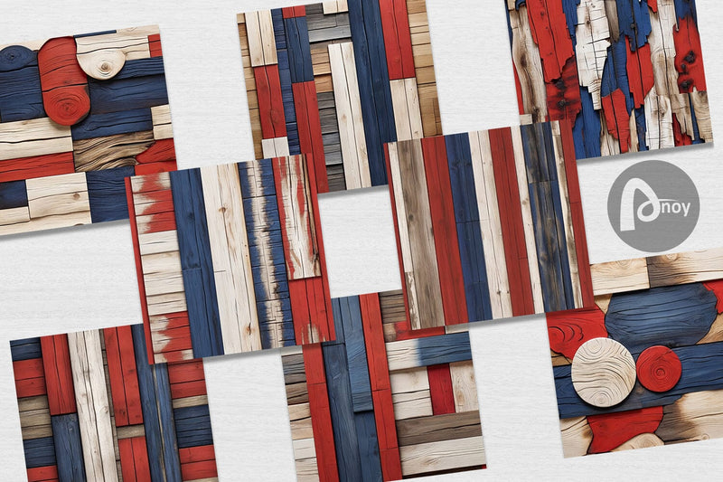 Digital Paper Patriot Day Wood Texture - So Fontsy