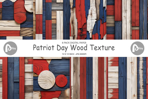 Digital Paper Patriot Day Wood Texture Digital Pattern artnoy 
