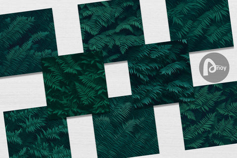 Digital Paper Pattern Green Leaves Digital Pattern artnoy 