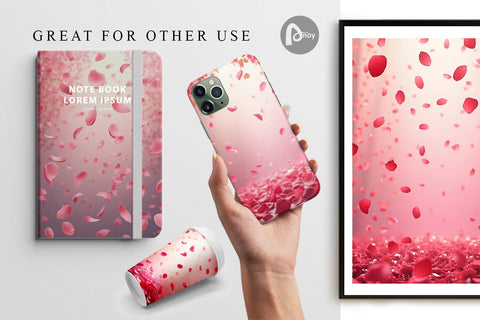 Digital Paper Petal Rain Digital Pattern artnoy 