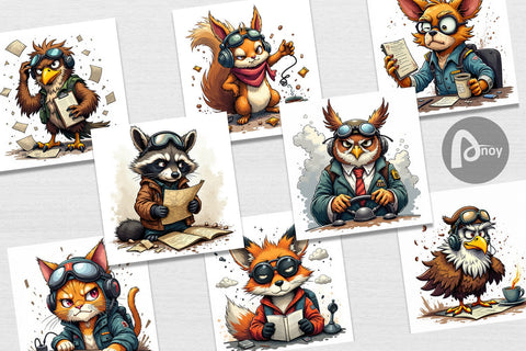 Digital Paper Pilot Grumps Digital Pattern artnoy 