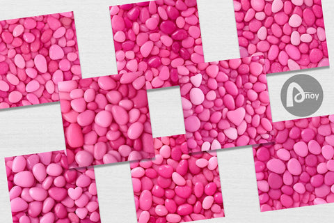Digital Paper Pink Color Stones Digital Pattern artnoy 