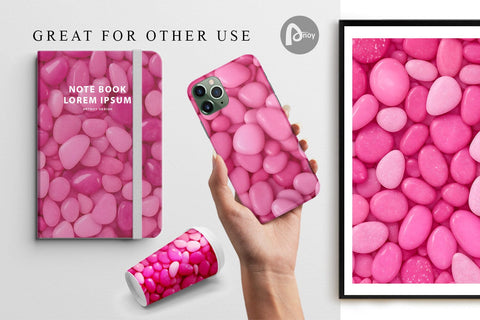 Digital Paper Pink Color Stones Digital Pattern artnoy 