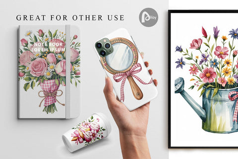 Digital Paper Pink Gingham Summer Digital Pattern artnoy 