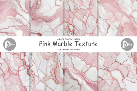 Digital Paper Pink Marble Texture Digital Pattern artnoy 
