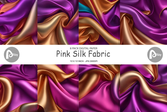 Digital Paper Pink Silk Fabric Digital Pattern artnoy 