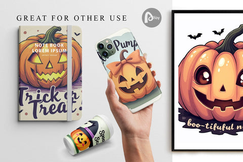 Digital Paper Pumpkin Quotes Digital Pattern artnoy 