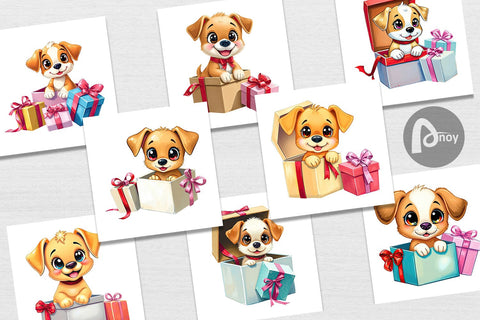 Digital Paper Puppy Gift Digital Pattern artnoy 