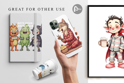 Digital Paper Quirky Halloween Digital Pattern artnoy 