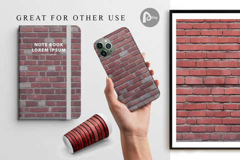 Digital Paper Realistic Brick Texture Digital Pattern artnoy 