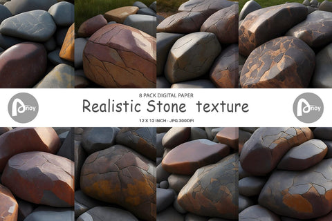 Digital Paper Realistic Stone texture Digital Pattern artnoy 