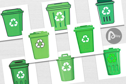 Digital Paper Recycling Bin Digital Pattern artnoy 