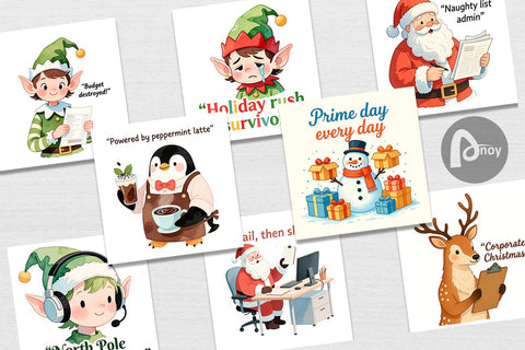 Digital Paper Retail Christmas Sarcasm Digital Pattern artnoy 