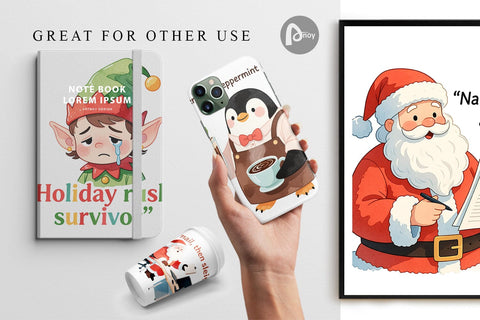 Digital Paper Retail Christmas Sarcasm Digital Pattern artnoy 