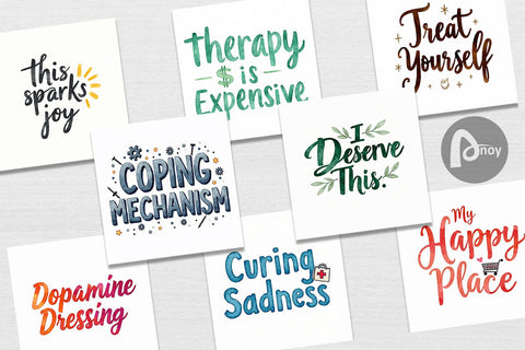 Digital Paper Retail Therapy Sarcasm Digital Pattern artnoy 