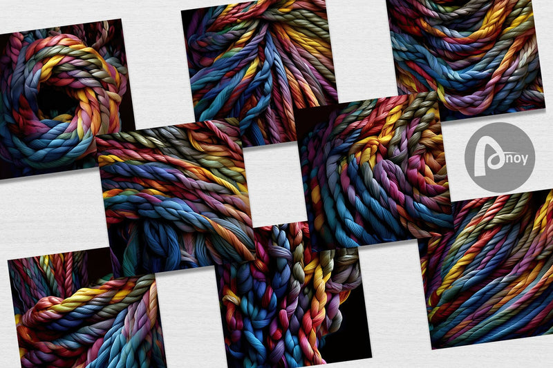 Digital Paper Rope Texture - So Fontsy