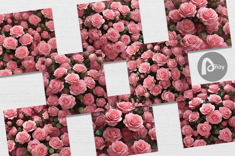 Digital Paper Rose flower Digital Pattern artnoy 
