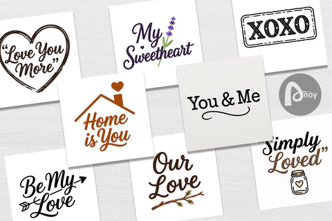 Digital Paper Rustic Farmhouse Valentine Quotes Digital Pattern artnoy 