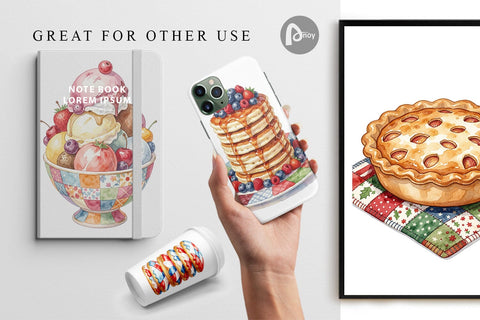 Digital Paper Rustic July 4th Patchwork Sweets Digital Pattern artnoy 