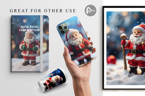 Digital Paper Santa Claus Christmas Digital Pattern artnoy 