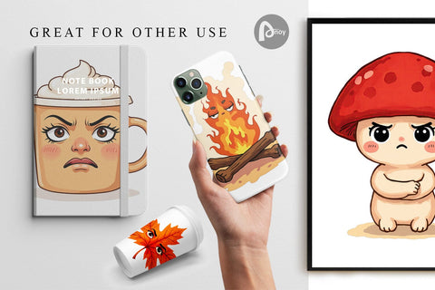 Digital Paper Sarcastic Autumn Vibes Digital Pattern artnoy 