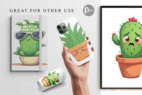 Digital Paper Sarcastic Houseplants Digital Pattern artnoy 