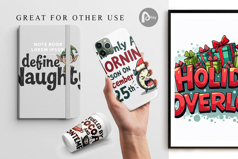 Digital Paper Sarcastic Santa's Workshop Quotes Digital Pattern artnoy 