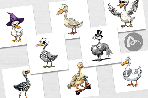 Digital Paper Sarcastic Skelegoose Digital Pattern artnoy 