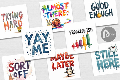 Digital Paper Sarcastic Sunshine Cynical Hope Watercolor Digital Pattern artnoy 