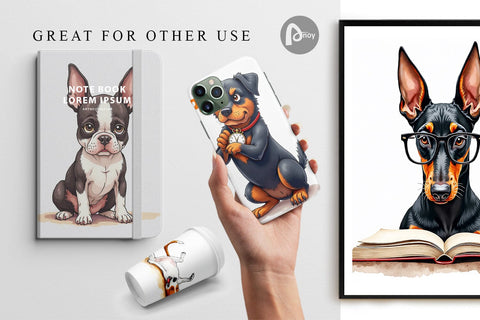 Digital Paper Sass & Side-Eye Judgmental Dog Digital Pattern artnoy 