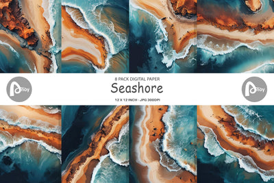 Digital Paper Seashore Digital Pattern artnoy 