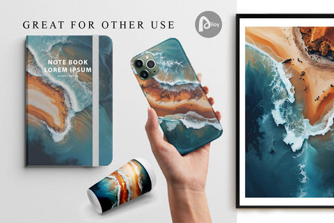 Digital Paper Seashore Digital Pattern artnoy 