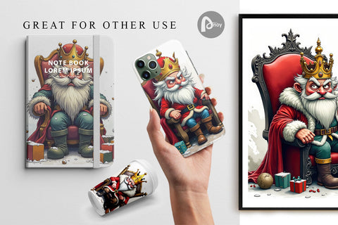 Digital Paper Shattered Nutcracker King Digital Pattern artnoy 