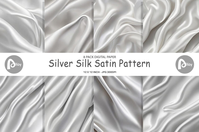 Digital Paper Silver Silk Pattern Digital Pattern artnoy 