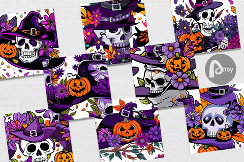 Digital Paper Skull Pattern Digital Pattern artnoy 